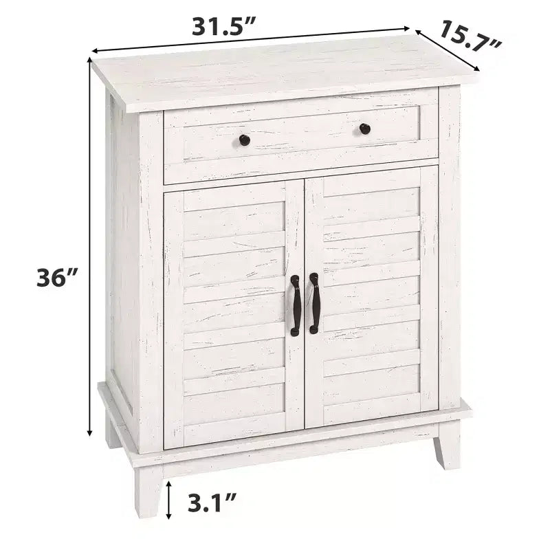 Meuble de rangement de ferme avec 3 étagères réglables et 7 niveaux de hauteur – Rustique