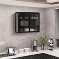 Wall-Mounted Bathroom Cabinet with Removable Shelves, Space-Saving Over Toilet Storage Unit, Medicine Cabinet with Tempered Glass Door