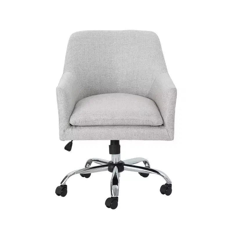 Chaise de bureau pivotante à hauteur réglable, style Mid-Century Modern – Tissu
