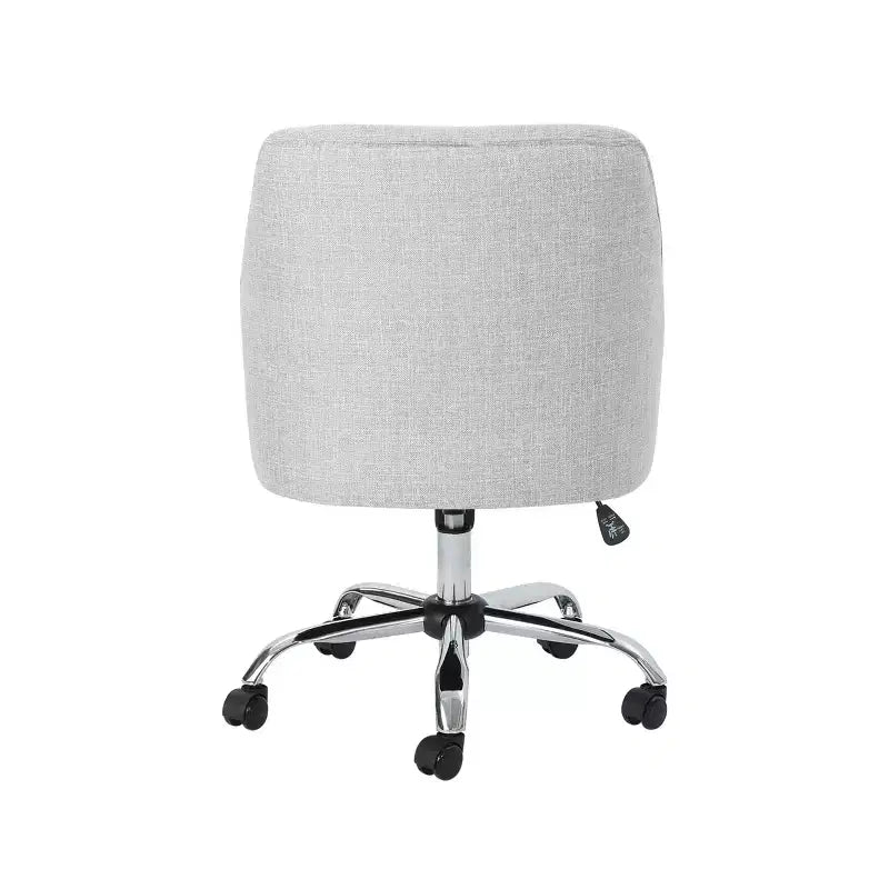 Chaise de bureau pivotante à hauteur réglable, style Mid-Century Modern – Tissu