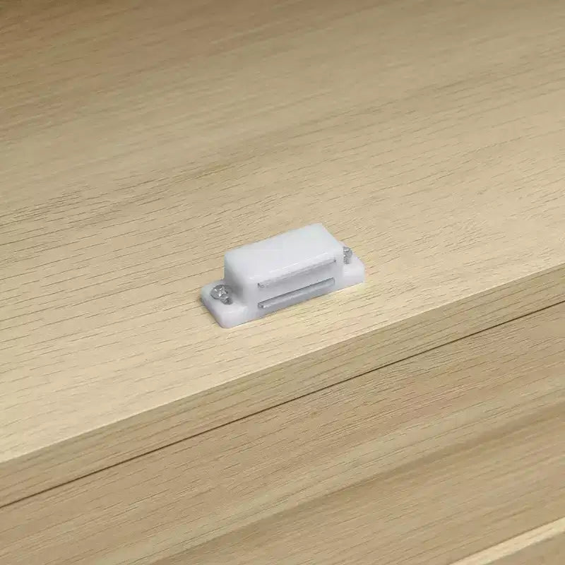 Meuble de garde-manger de cuisine arqué de 70 po avec portes en rotin et 2 tiroirs – Naturel