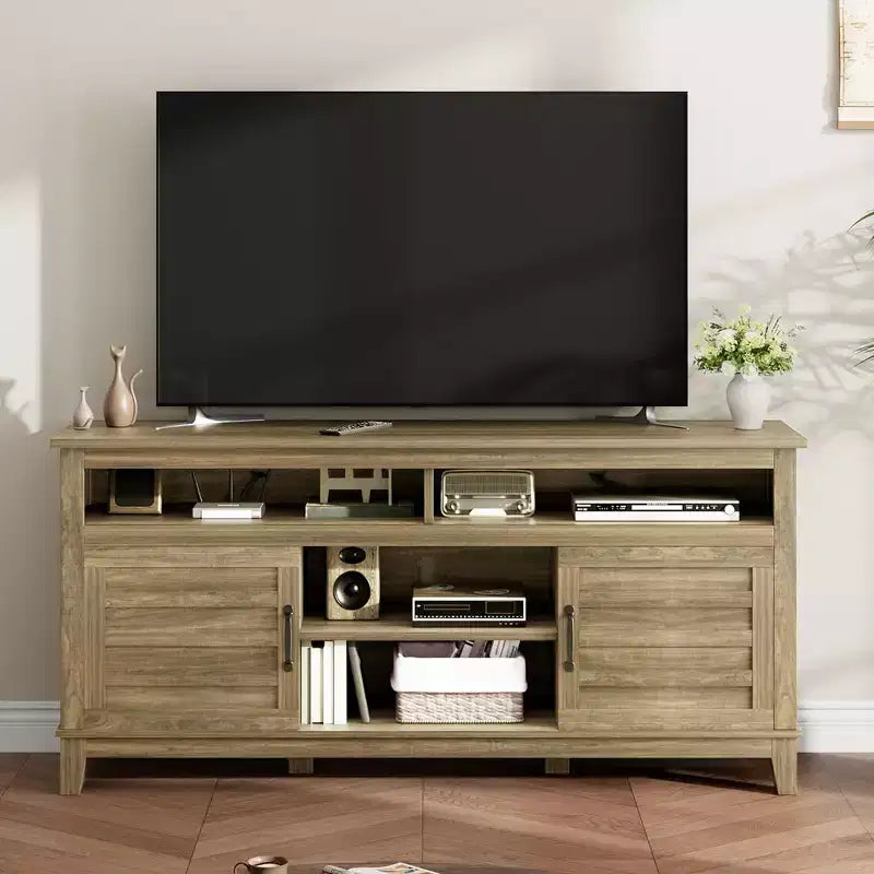 Meubles et Consoles TV, Meuble TV Moderne pour TV Jusqu'à 63'', Meuble TV avec Étagères Réglables, Meuble TV pour Salon, Chambre à Coucher