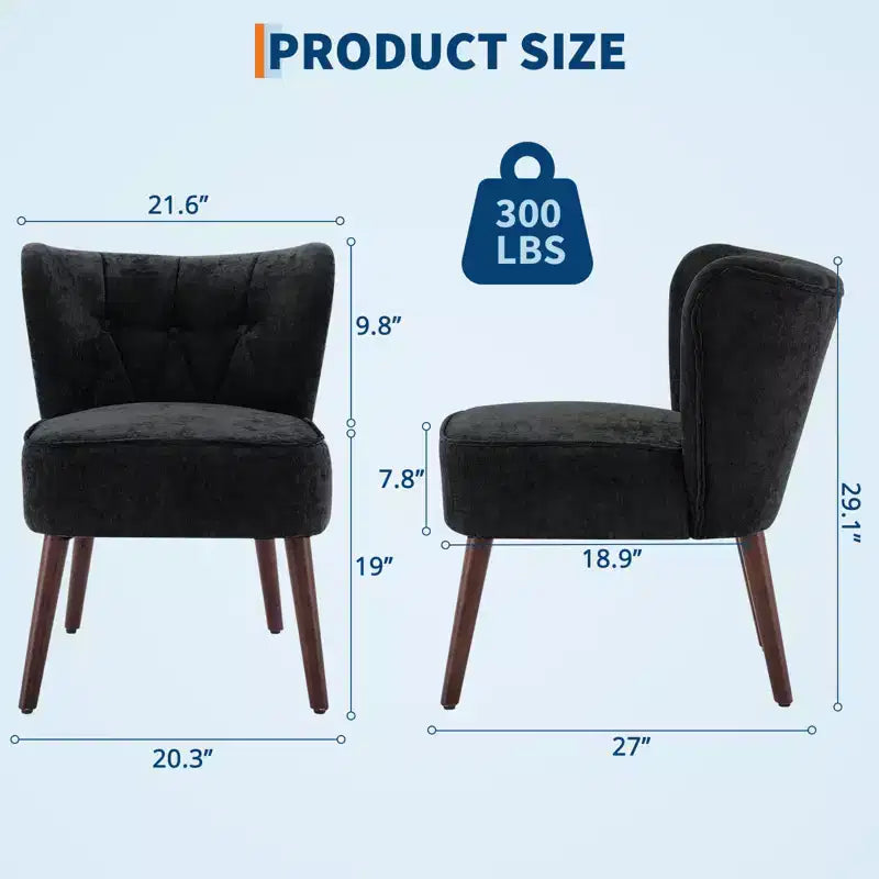 Fauteuil d'appoint pour salon, fauteuil de salon en bois et tissu, chaise d'appoint pour salon, chambre, salle de lecture